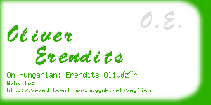 oliver erendits business card